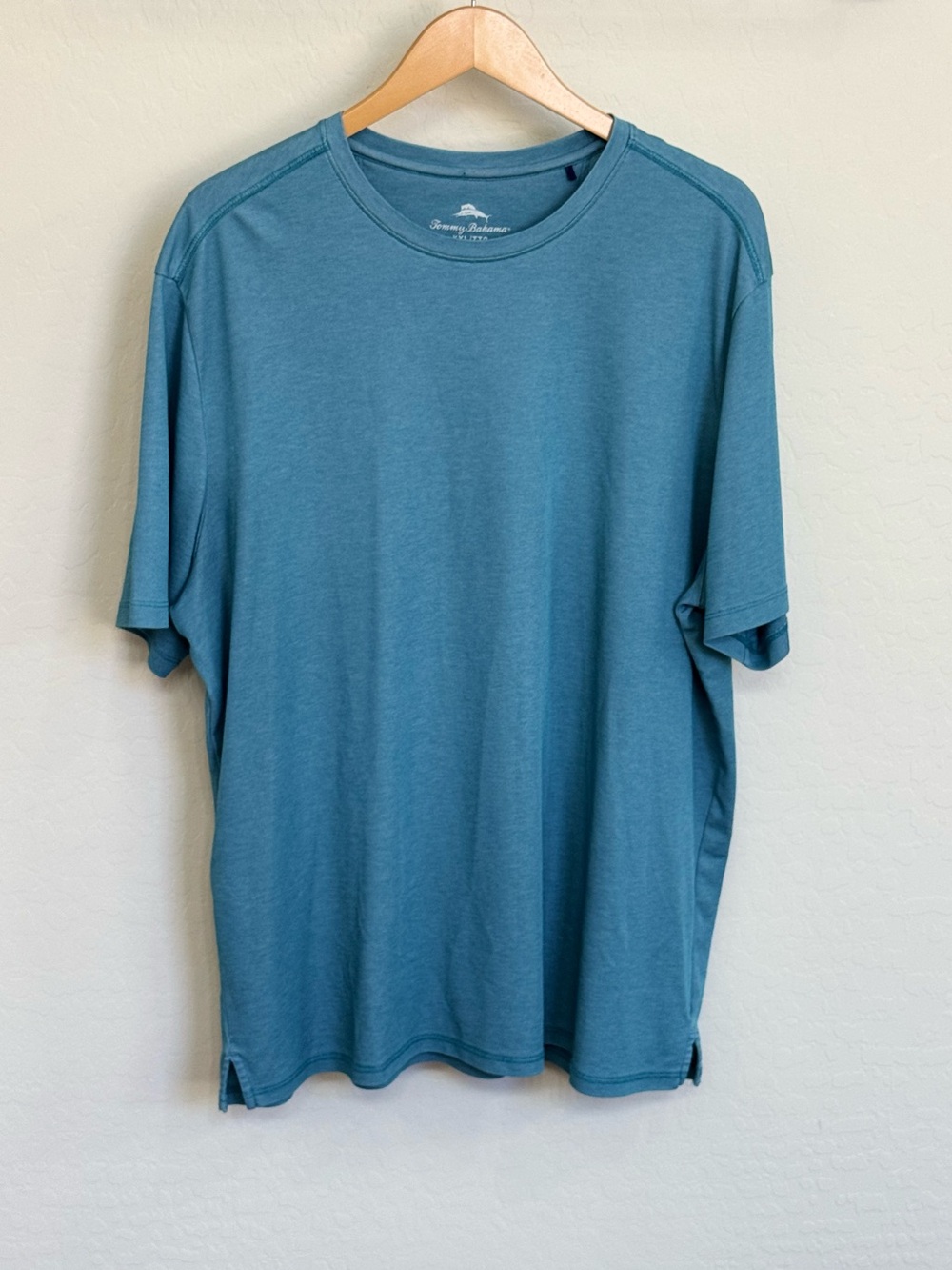 Tommy Bahama Men's XXL Teal Supima Cotton Blend Short Sleeve Crewneck T-Shirt